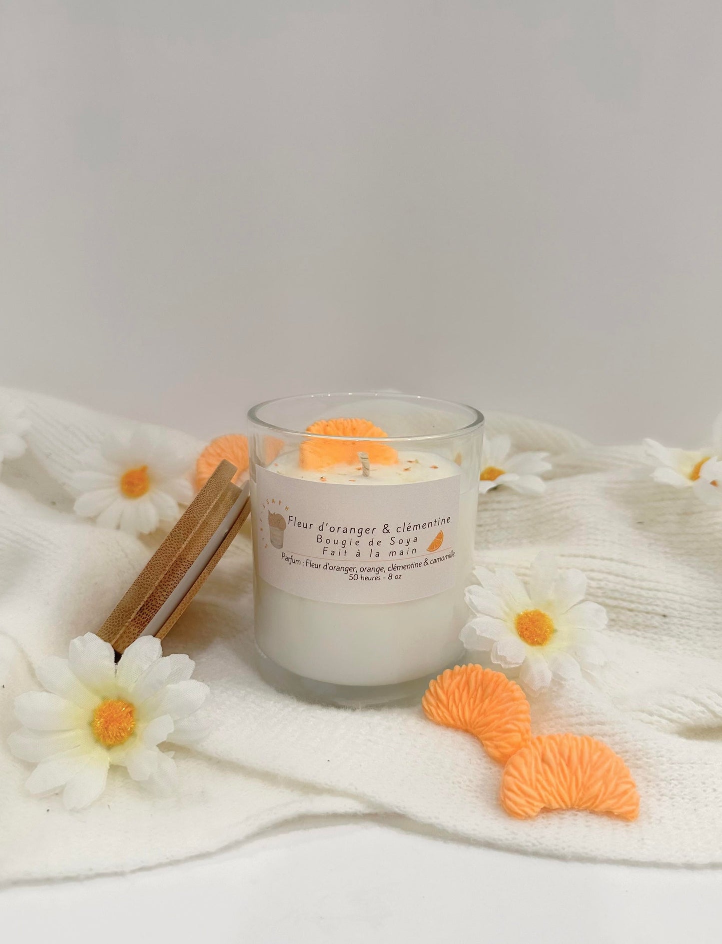 Bougie de soya - Fleur d'oranger & clémentine