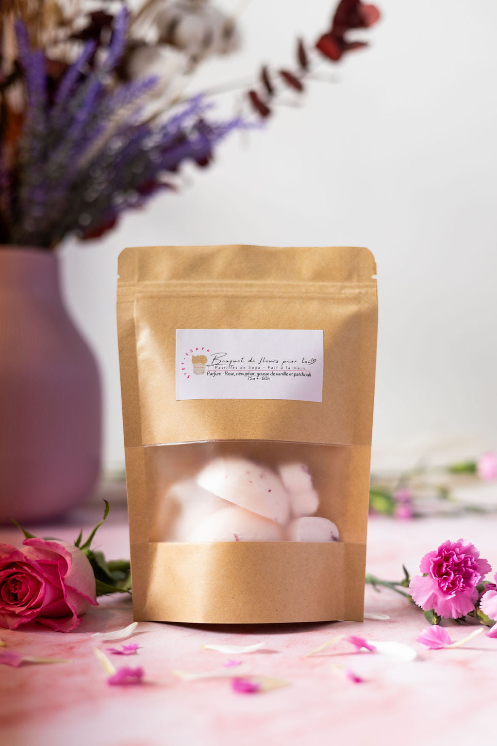 Paquet de pastilles de soya - Bouquet de fleurs pour toi