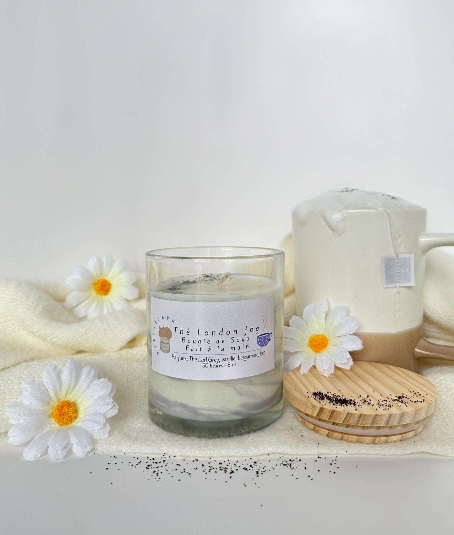 Bougie de soya - Thé London fog