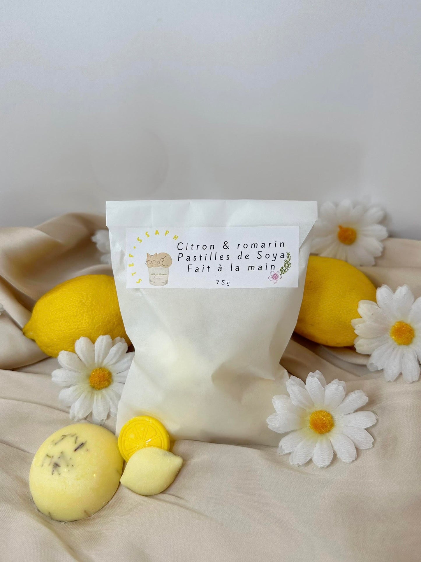 Paquet de pastilles de soya - Citron et romarin